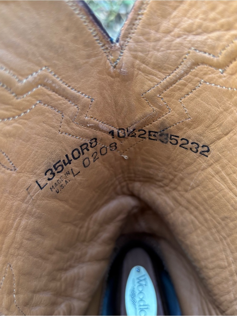 Size 10.5 - Lucchese Classics Leather Roper Boots Cognac Brown Cowboy L0208 - Picture 9 of 10